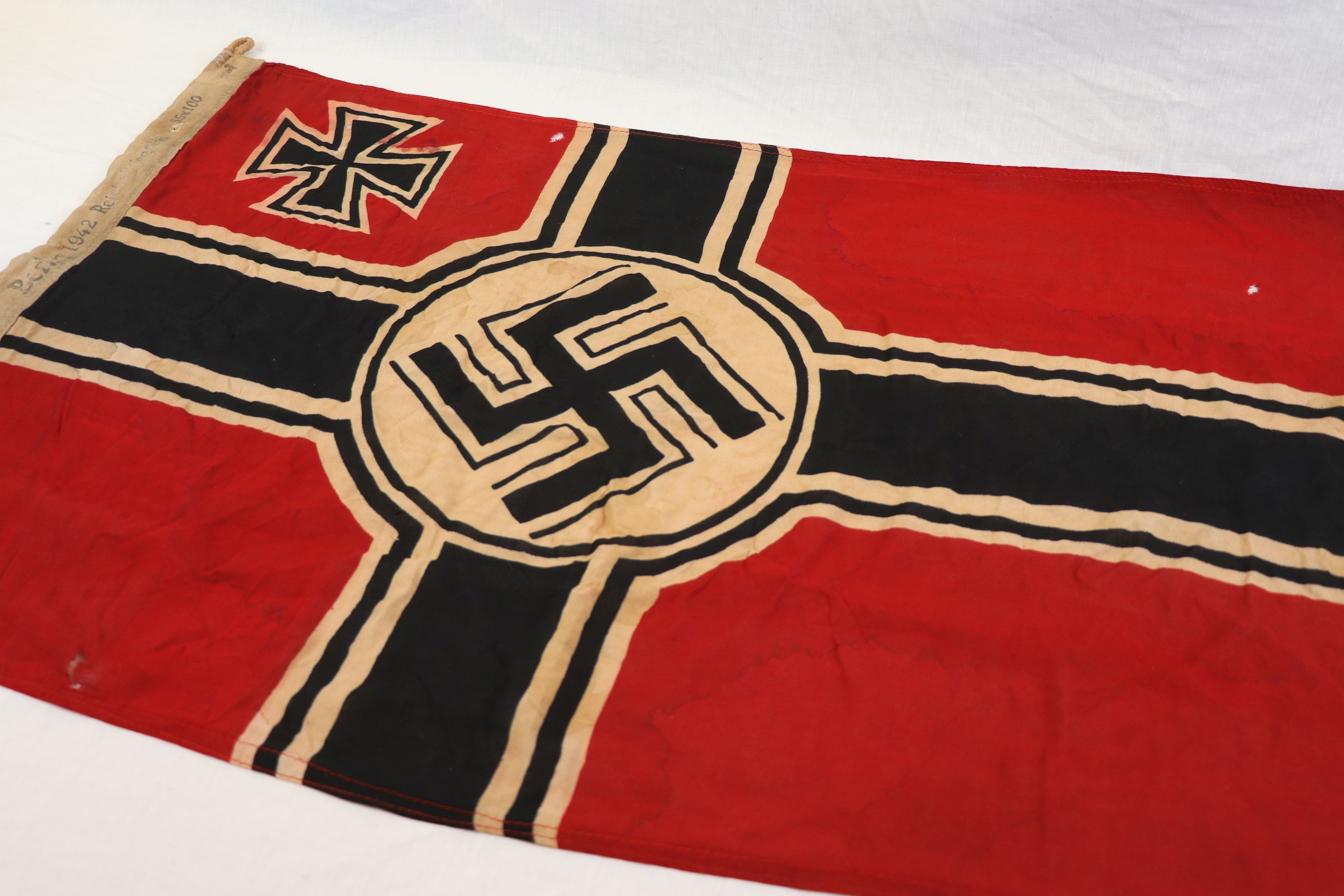 A Ww German Third Reich Kriegsmarine X Flag Marked Berlin