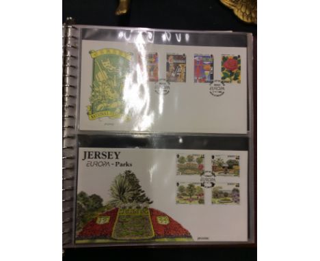 An album of First day covers relating to Jersey and Europe 