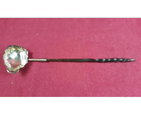 A George III silver and baleen toddy ladle 