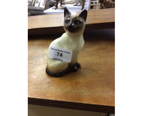 A Beswick model of a Siamese cat