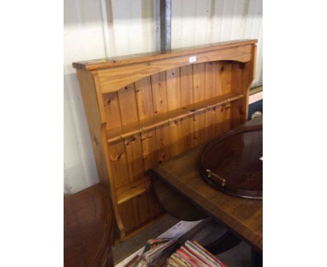 A pine wall shelf