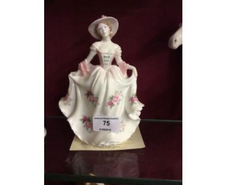 A Royal Worcester figurine 'Sweet Rose' with certificate