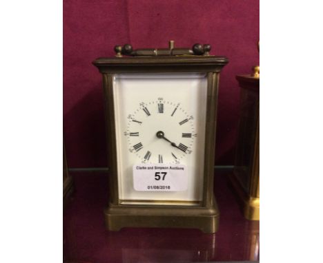 An early 20th Century brass cased carriage clock