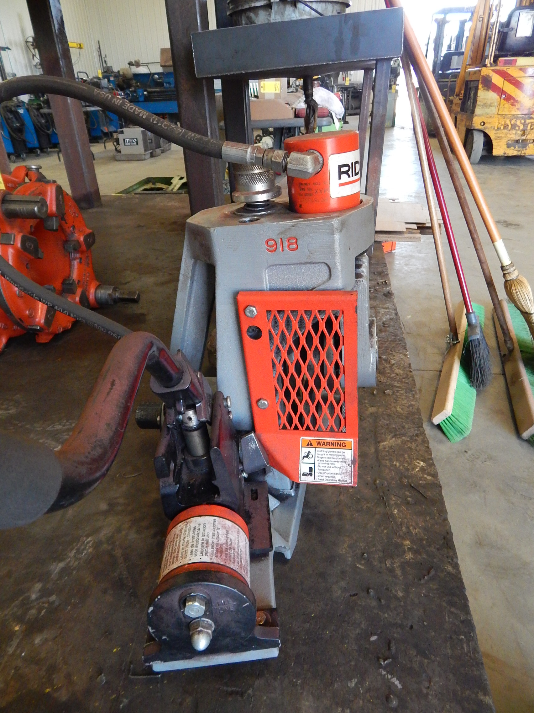 Ridgid Model Hydraulic Roll Groover