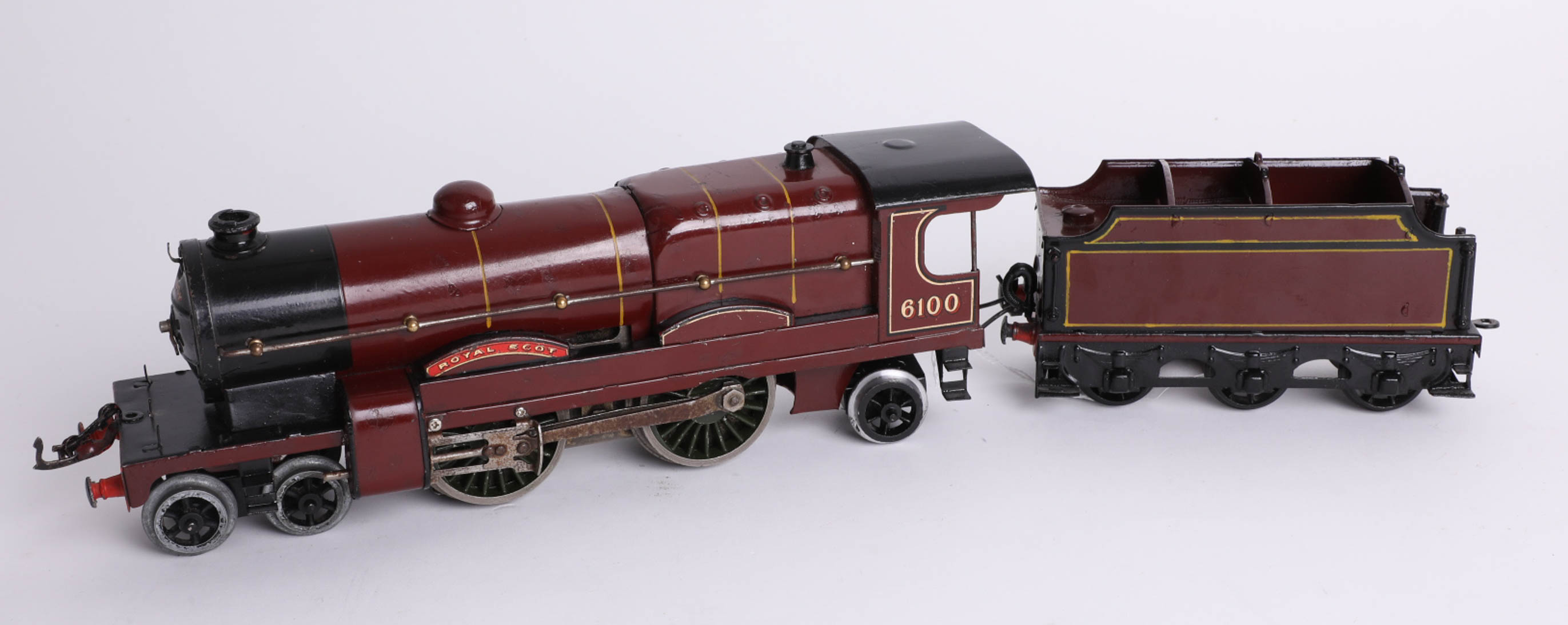 A Hornby O Gauge Royal Scot 6100 Clockwork Locomotive And Tender