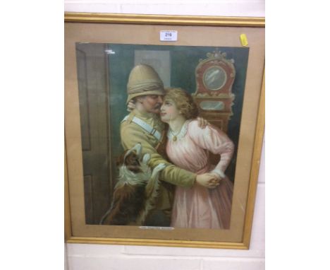 An Edwardian gilt framed Pears print