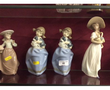 Four Nao figurines