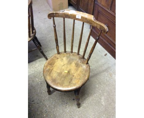 A pair of Ibex stick back kitchen chairs 