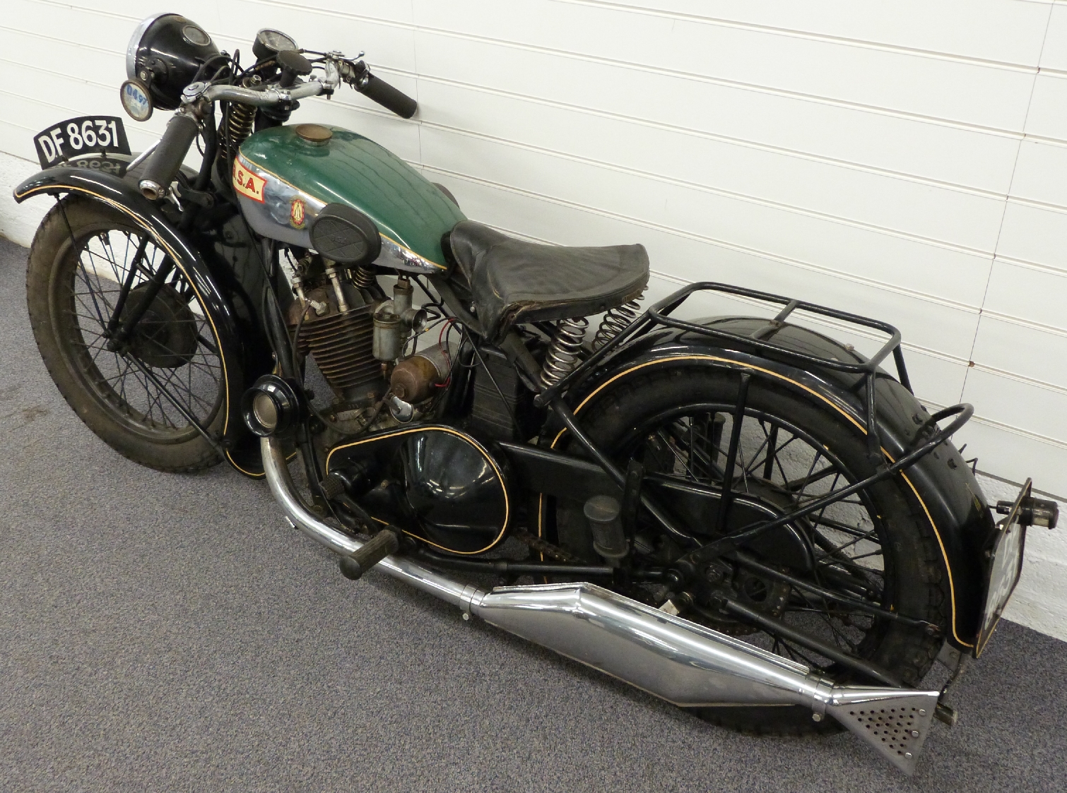 1929 BSA 500cc OHV Sloper S30 13 Motorcycle DF 8631 A 1930 Model But