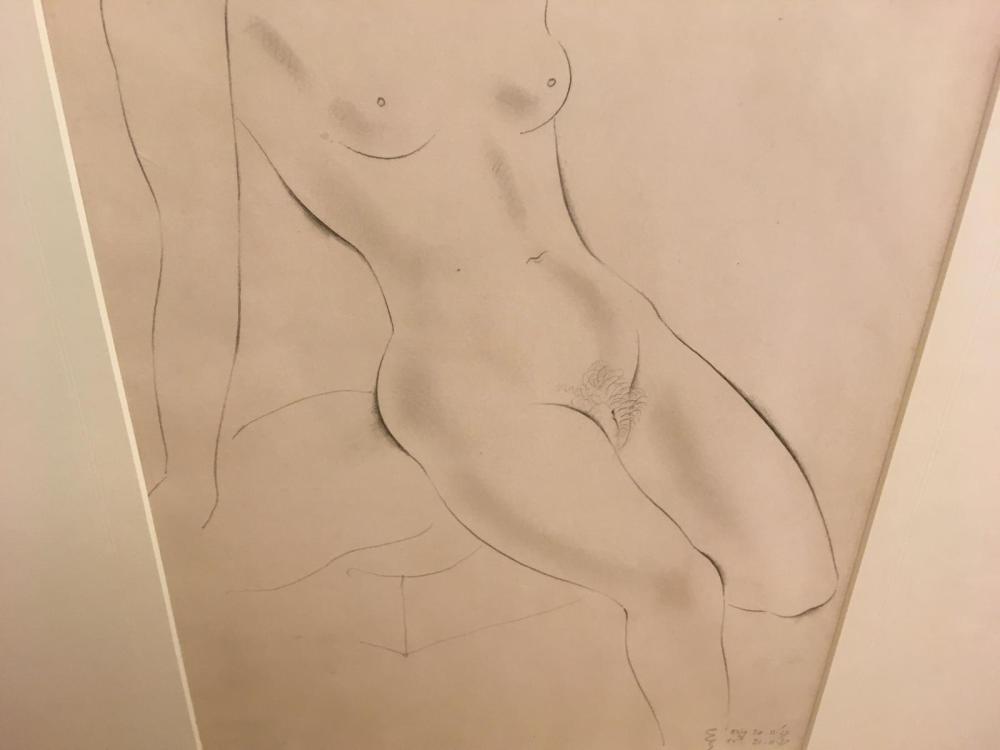 Eric Gill Ara British Seated Nude Signed With