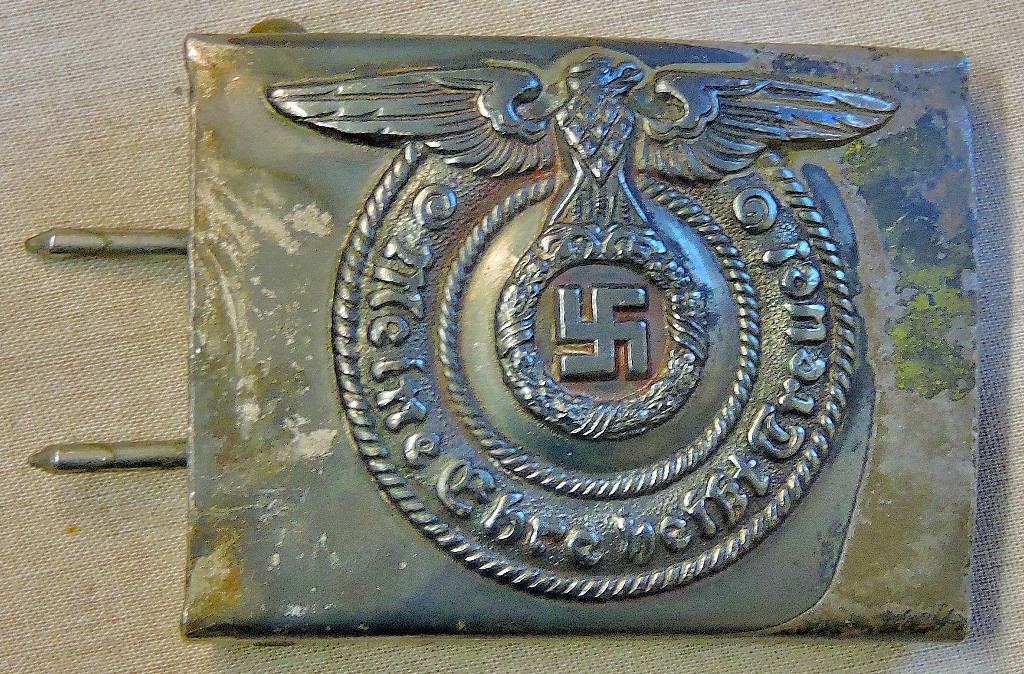 German WWII SS Belt Buckle Makers Mark RZM 36 42 SS See T C S