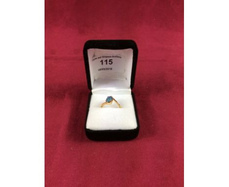 An Australian boulder opal ring set in sterling silver with 14ct gold overlay