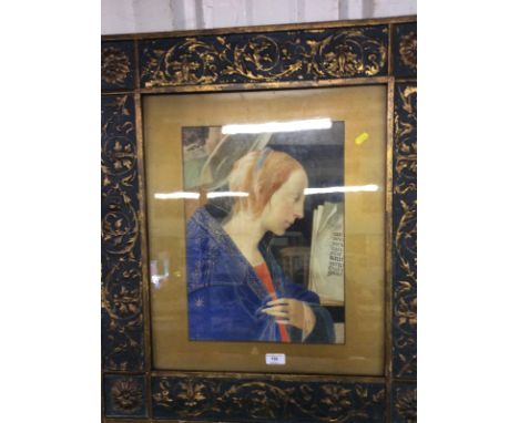 A religious watercolour portrait study, signed to bottom left corner
