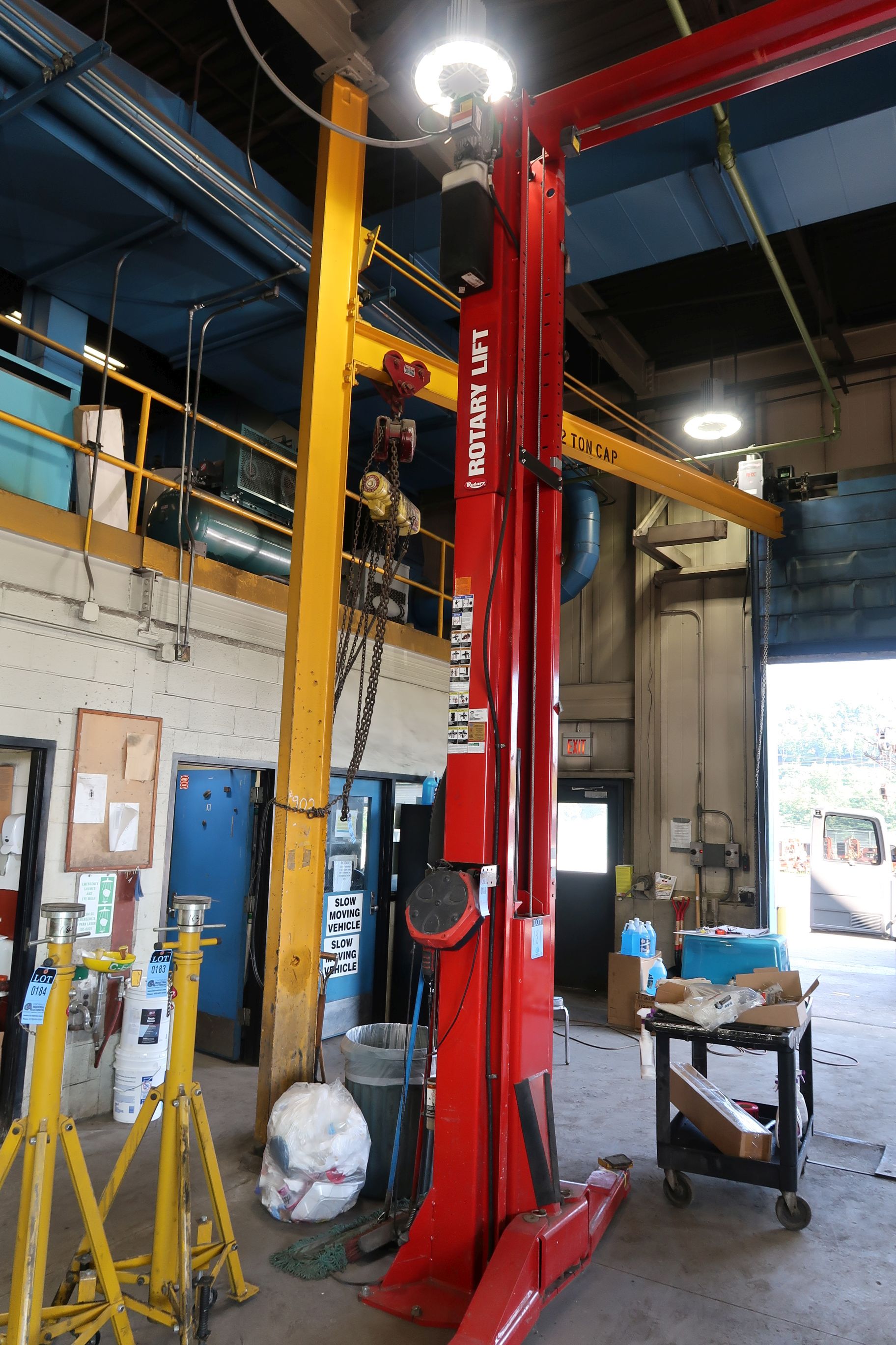 Lb Rotary Lift Model S N Stationary Vertical Type Frame