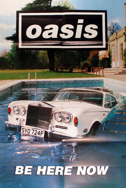 Oasis Be Here Now Promotional Poster For The Release Of The Album A