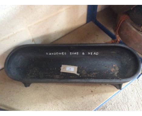 A small Ransome, Simms & Head cast iron trough