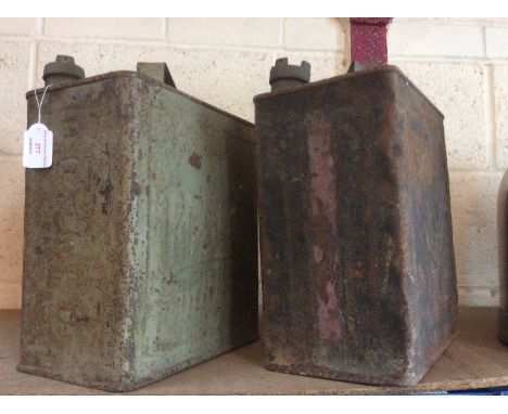 A Redline and a Pratts petrol can, (2)