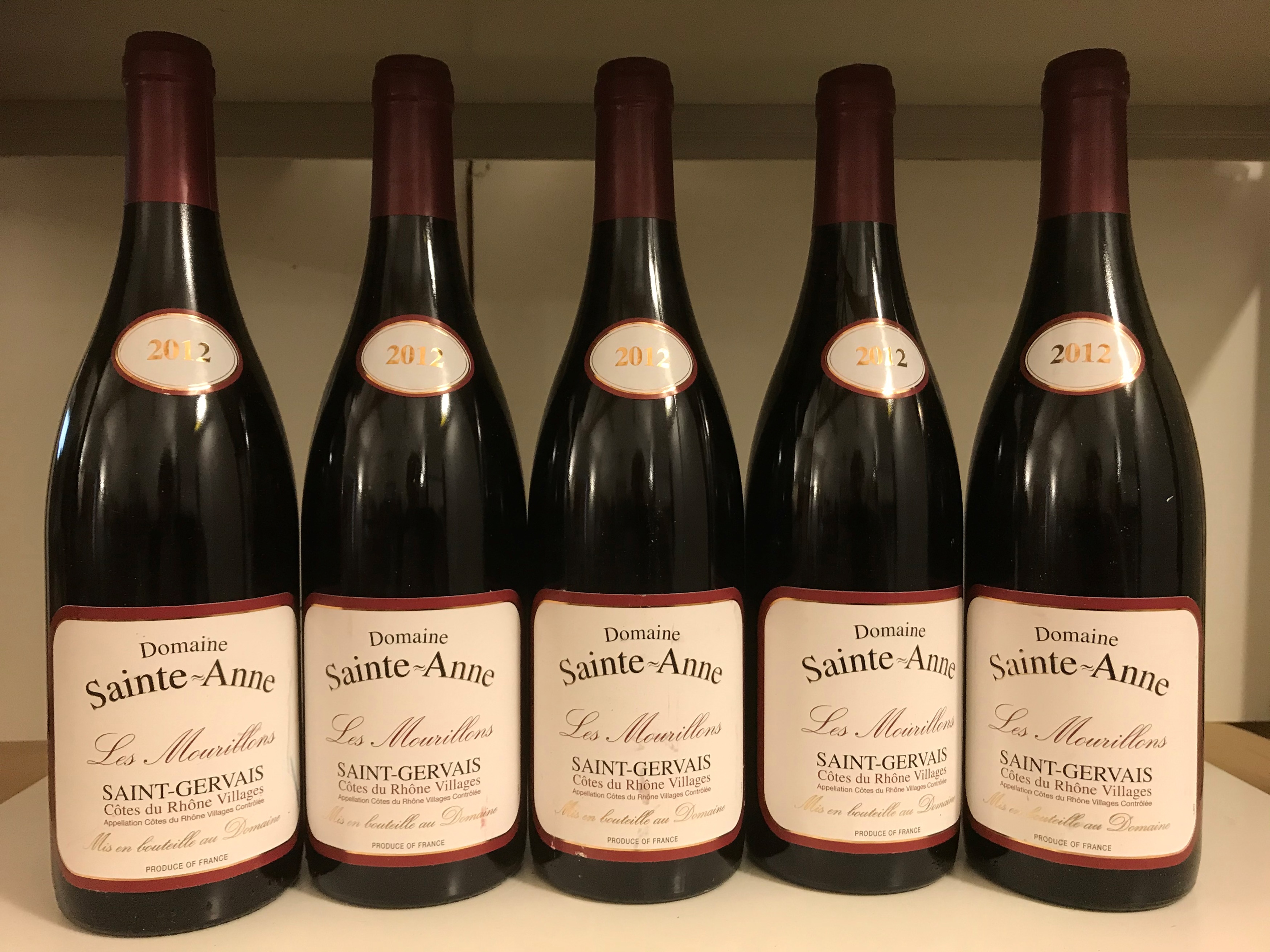 Cotes Du Rhone Villages Saint Gervais Les Mourillons Domaine Ste