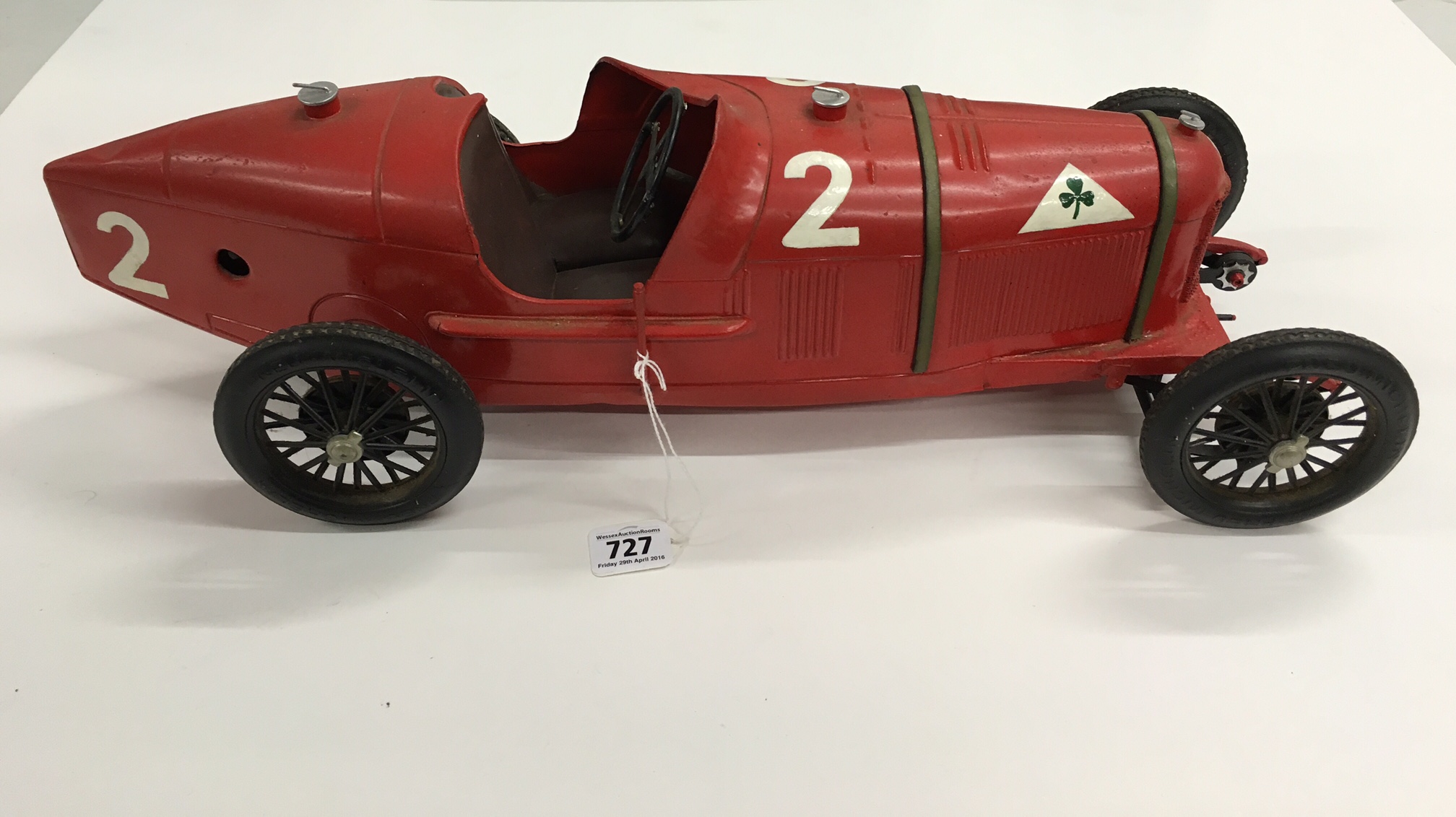 Clockwork CIJ France Alfa Romeo P2 Racing Car Large Scale Tinplate