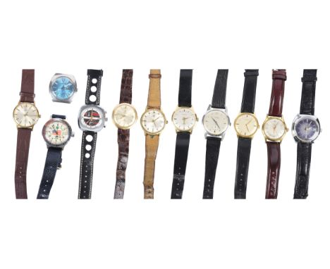 11 HerrenarmbanduhrenSada, Misalla, Helvetia, Citizen, Operation Desert Shield, Pierce, Timex, Rigi, Junghans, Dugena, Pierpo