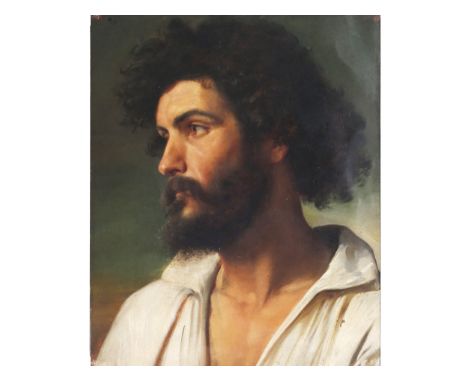 Carl Theodor Piloti1826 – 1886, UmkreisPortrait eines jungen MannesÖl auf Leinwand46 x 37 cm, mit Rahmen 64 x 55 cm