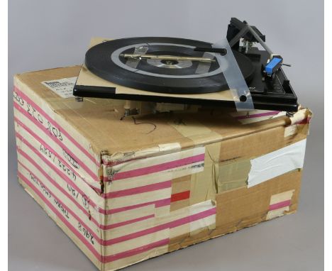 A vintage BSR replacement record deck in original packaging supplied by Thorn Electronics.