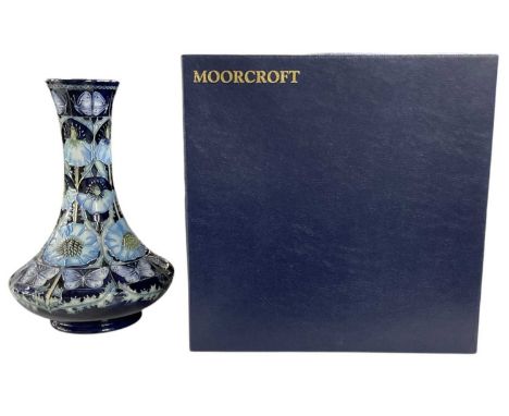 RACHEL BISHOP FOR MOORCROFT; a large limited edition vase decorated in the 'Pavion' pattern, dated 2002 and numbered 18/200, 