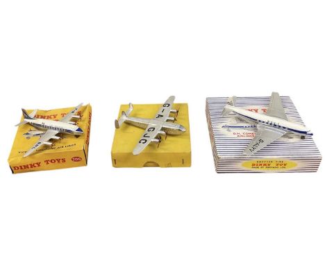 DINKY TOYS; a boxed Avro 'York' Air Liner, numbered 70a, inscribed 'G-A GJC', a boxed Vickers Viscount Air Liner, numbered 70