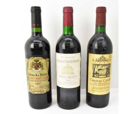 RED WINE; three bottles of vintage red wine comprising 1985 Château Citran, 75cl, and two others (5).