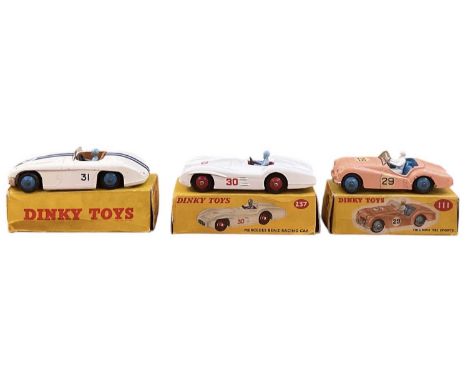 DINKY TOYS; a boxed Mercedes-Benz Racing Car, 237, a boxed Triumph TR2 Sports Car, 111, and a boxed Cunningham C-5R Road Race