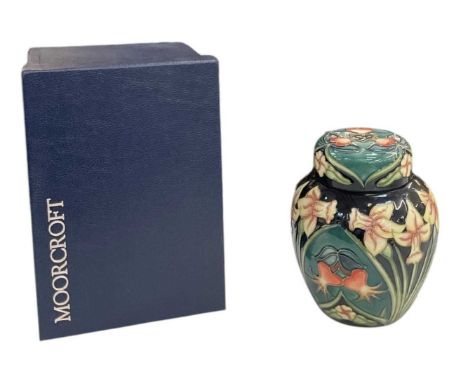 RACHEL BISHOP FOR MOORCROFT; a ginger jar decorated in the 'Carousel' pattern, dated 1997 and numbered 190, with signature to