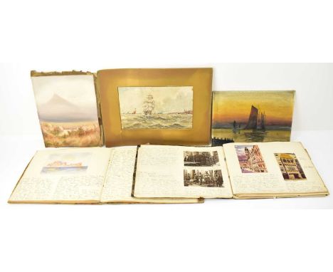 Two early 20th century travel albums, Austria in the 1930s, with photos and diary of travel including Passion Play, and 'Pilg