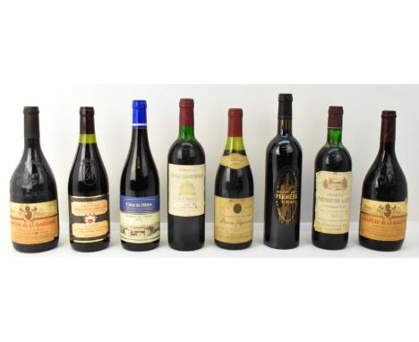 RED WINE; eight bottles comprising Château Mondesir-Gazin 1979, Château de la Gardine, Domaine de la Perrière Fitou, Mâcon Su