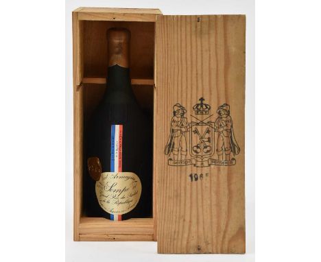 ARMAGNAC; a boxed bottle of 1965 Vieil Armagnac Sempé, 70cl, 44%.