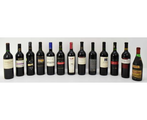 RED WINE; thirteen bottles of mixed red wine, mostly modern (13).