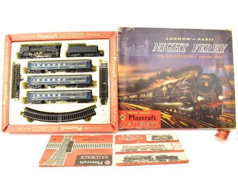 PLAYCRAFT RAILWAYS; a model P.R.1460 Night Ferry Passenger Train Set, boxed, OOHO gauge. 