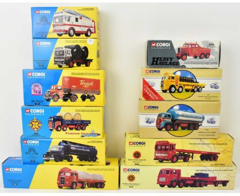 CORGI; eleven Classics boxed vehicles, mostly industrial, haulage and other, comprising 22101 British Road Services Leyland E