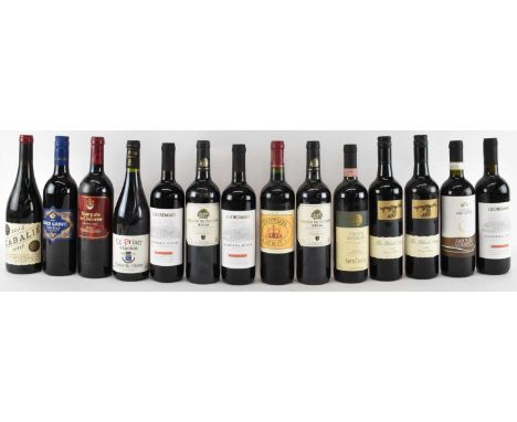 RED WINE; fourteen bottles including 2015 Cabalié, 750ml, 13%, 2015 The Black Stump, 750ml, 14%, two bottles of 2013 Barόn de