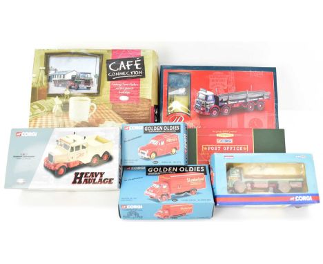 CORGI; seven boxed diecast collector's vehicles comprising CC11101 Scammell Constructor, CC11611 Leyland Platform Lorry, 3030