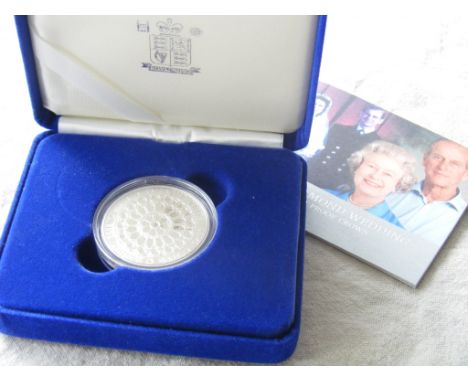 Royal Mint 2007 Diamond Wedding Silver Proof Crownencaps, in case of issue with certificate.