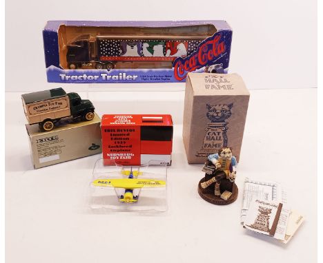ERTL - A COCO COLA 1996 TRACTOR TRAILER, 2 TOY FAIR LTD EDITIONS &amp; A PROTOTYPE ERTL COLLECTIBLES WILLIAM SHAKESPURR