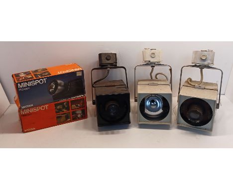 5 VINTAGE SPOTLIGHTS