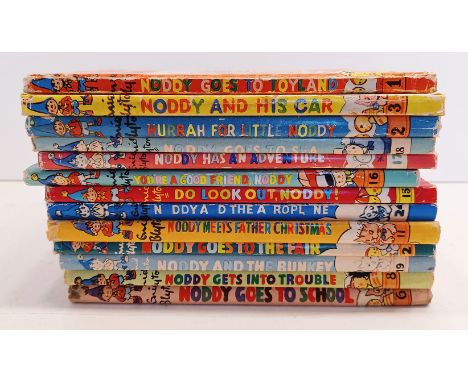 13 VINTAGE NODDY BOOKS INC No.1 NODDY GOES TO TOYLAND