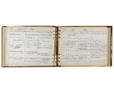 World War II.- Churchill (Sir Winston Spencer).- The War Rooms Guest Book, album of 6pp. of contemporary ink signatures and n