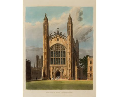 Cambridge.- Ackermann (Rudolph, publisher) A History of the University of Cambridge, 2 vol., first edition, half-titles, list