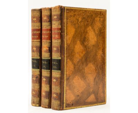 Chatterton (Thomas) The Works, 3 vol., first collected edition, engraved frontispiece and plates, one folding, light spotting