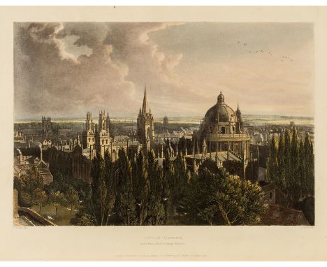 Oxford.- Ackermann (Rudolph, publisher) A History of the University of Oxford, 2 vol., first edition, list of subscribers, en