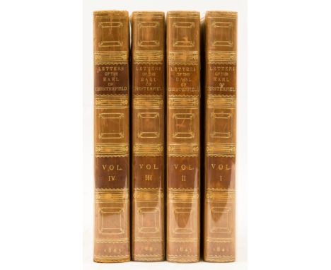 Chesterfield (Philip Dormer, Earl of) The Letters, 4 vol., first edition, engraved portrait frontispieces, very light occasio