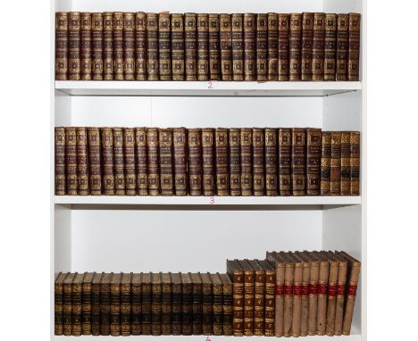 Binding.- Scott (Sir Walter) Waverley Novels, 47 vol. (of 48, lacking vol. 26),  frontispieces, ink ownership inscriptions, b