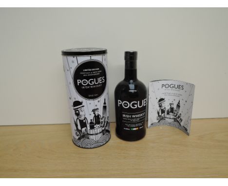 A bottle of Irish Whiskey, triple distilled and matured in Ireland, The Pogues Limited Edition Fairytale of Newyork 30th Anni